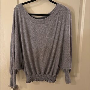 Gray Batwing Shirt - Cozy, Casual, Business Casual